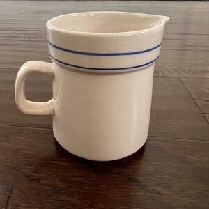 Small Creamer Pitcher BLUE POPPY IRONSTONE by Daekor